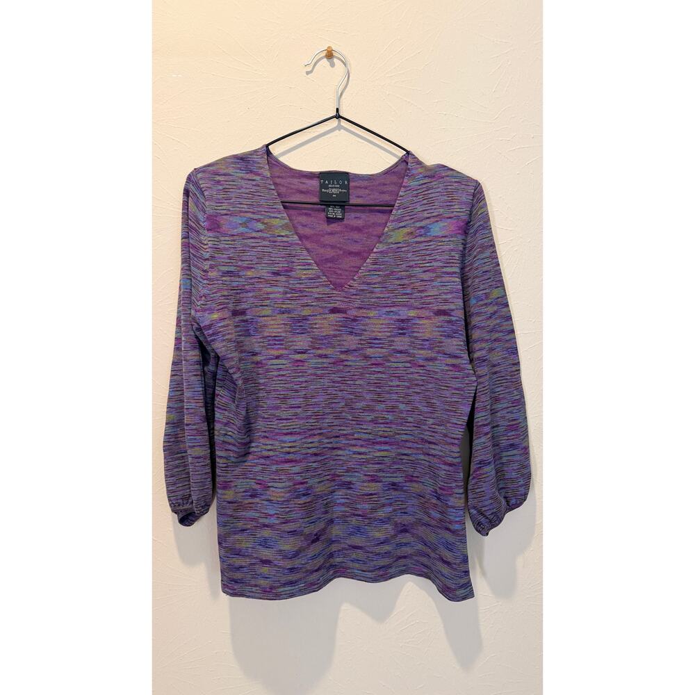 Tailor B. Moss Silk Blend Top Size Medium FLAW